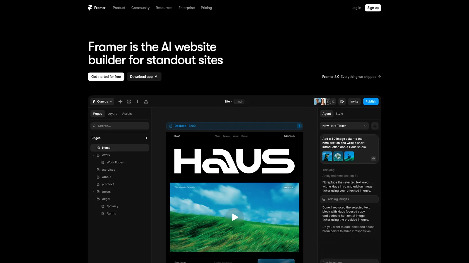 Framer style preview