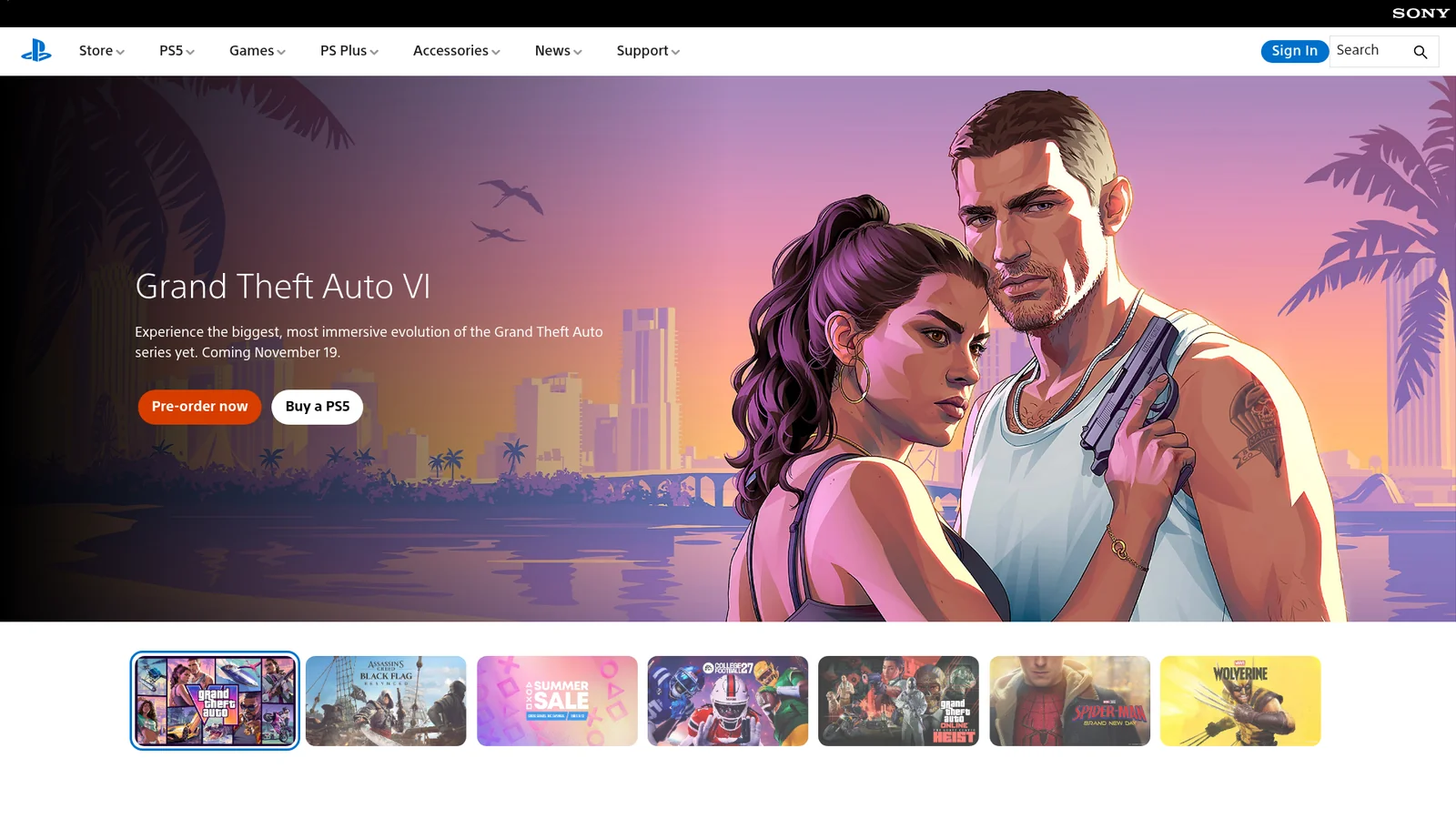 PlayStation style preview